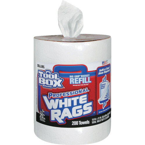 SELLARS 詰め替え用ホワイトラグズ 200シート Z400 (ホワイト) 5820704 TOOLBOX セラーズ [5820704SELL..