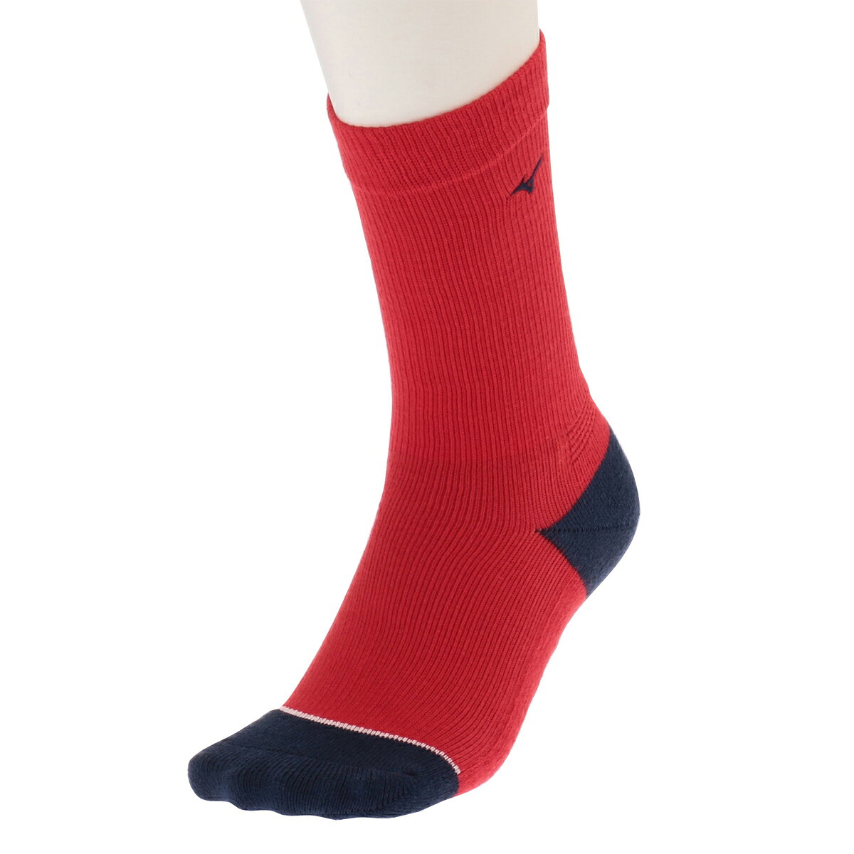 ミズノ メンズ ブレスサーモフィットウェルソックス レギュラー丈（レッド・サイズ：25～27cm） 52JX050163 MIZUNO