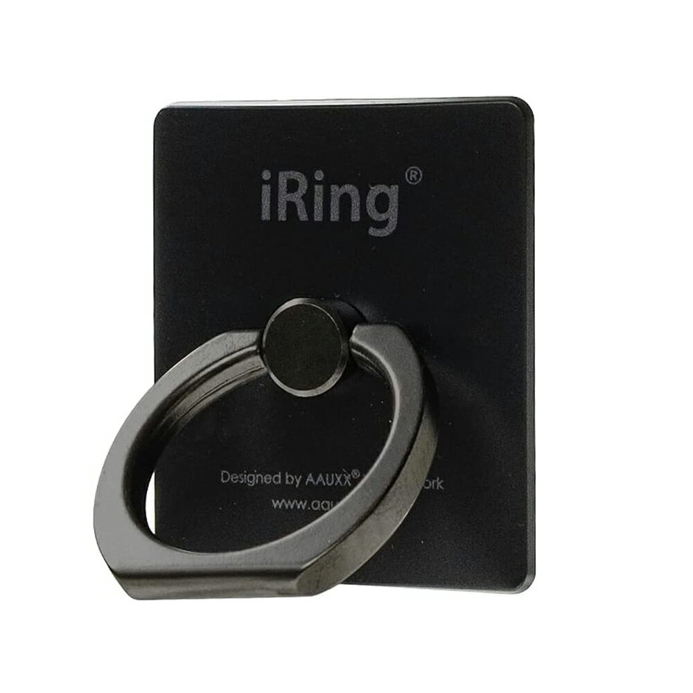 AAUXX スマホリング 『iRing Limited Edition』（ブラックシャフト/ブラック） UMS-IRLEB02BL
