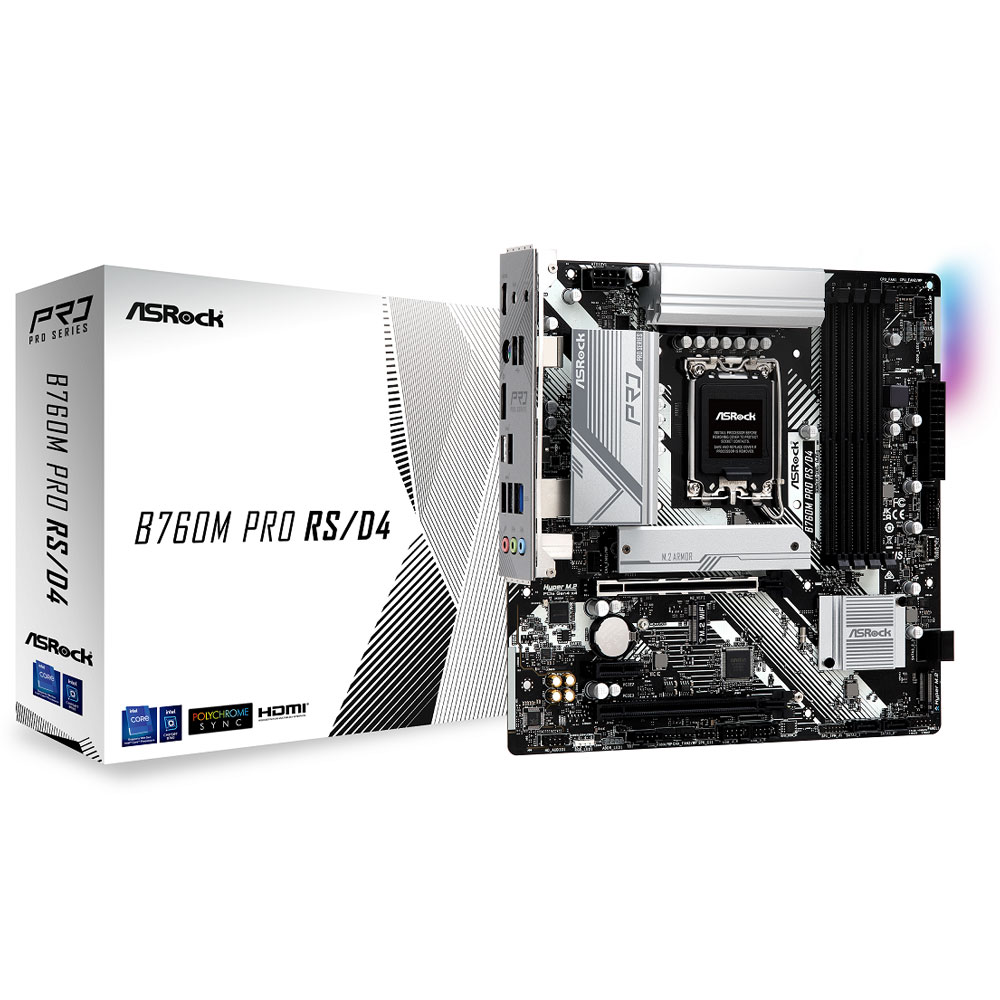 ASRock AXbN  ASRock B760M Pro RS D4   microATXΉ}U[{[h B760M PRO RS D4