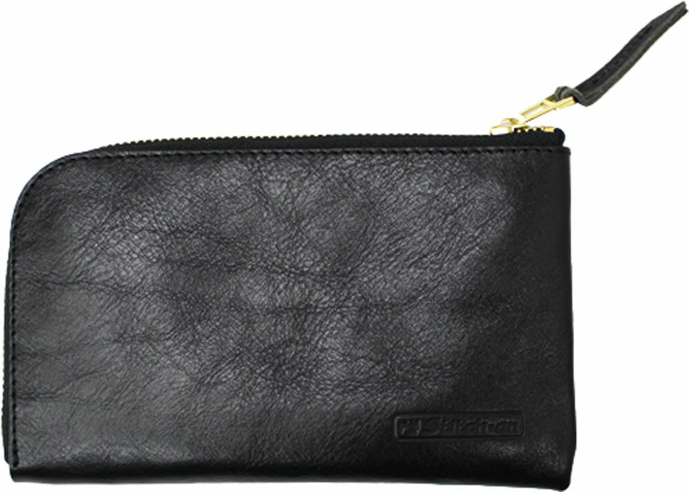 B, F, H, P - STITCH-ON レザーウォレット（ブラック） ATR-5200310 ステッチオン
