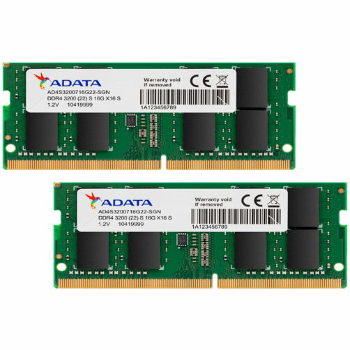 ADATA PC4-25600 (DDR4-3200260pin SODIMM 16GB8GB2 AD4S32008G22-DTGN