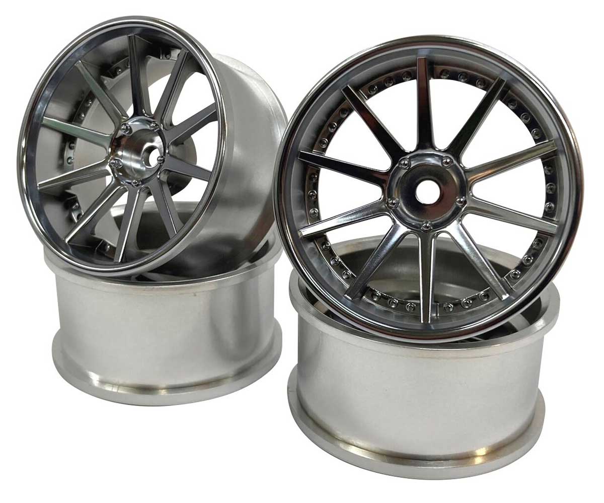 プラスチックワイドリムセット(Offset 0 +1 +2 +3) 蛍光ピンク Mini-Z AWD [WL-0146FPK]](JAN：4894711040266)