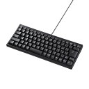 サンワサプライ USBハブ付コンパクトキーボード テンキーなし/USB2.0×2ポート SKB-KG3UH2BK(2)