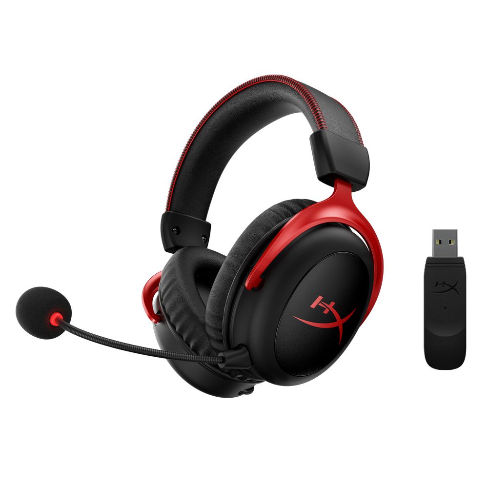 HyperX（ハイパーエックス） ワイヤレスゲーミングヘッドセット 7.1サラウンドサウンド（レッド） Cloud II wireless 4P5K4AA