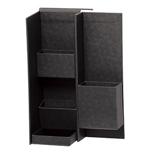 ナカバヤシ ライフスタイルツール ボックスS（ブラック） LST-B01BK