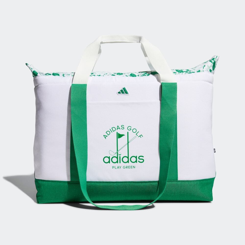 MGR60-HT5719 アディダス グラフィック トートバッグ（ホワイト/グリーン・容量：30.75L） adidas　PLAY GREEN