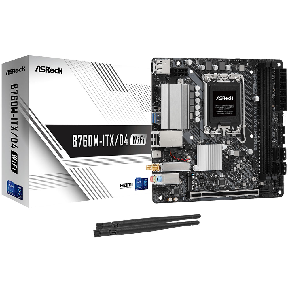 ASRock（アスロック） ASRock B760M-ITX/D4 WiFi / Mini-ITX 対応マザーボード B760M-ITX/D4 WIFI