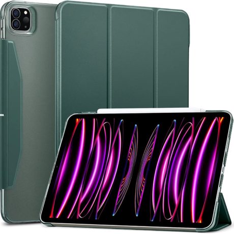 ESR iPad Pro 12.9インチ(第6/5世代)用 Ascend Trifold with Clasp 三つ折りケース（フォレストグリーン） ESR269