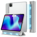 ESR iPad Pro 12.9インチ(第6/5世代)用 Ascend Hybrid Case 磁気カバー付き クリア背面ケース(グレー) ESR237