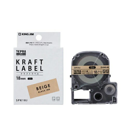 ���󥰥��� PRO �ơ��ץ����ȥ�å� ����եȥ�٥� ��18����/�١����忧/��ʸ���� KING JIM��TEPRA�ʥƥץ��PRO���꡼�� SPK18J