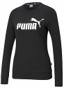 PJ-588707-01-M プーマ ESS ロゴ クルースウェット（プーマブラック・サイズ：M） PUMA