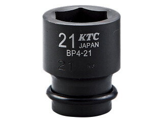 KTC(京都機械工具) 12.7sq.インパクトレンチ用ソケット (標準) 16mm ピン・リング付き BP4-16P-S KTC