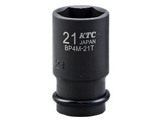 KTC(京都機械工具) 12.7sq.インパクトレンチ用ソケット (セミディープ薄肉) 33mm ピン・リング付き BP4M-33TP-S KTC