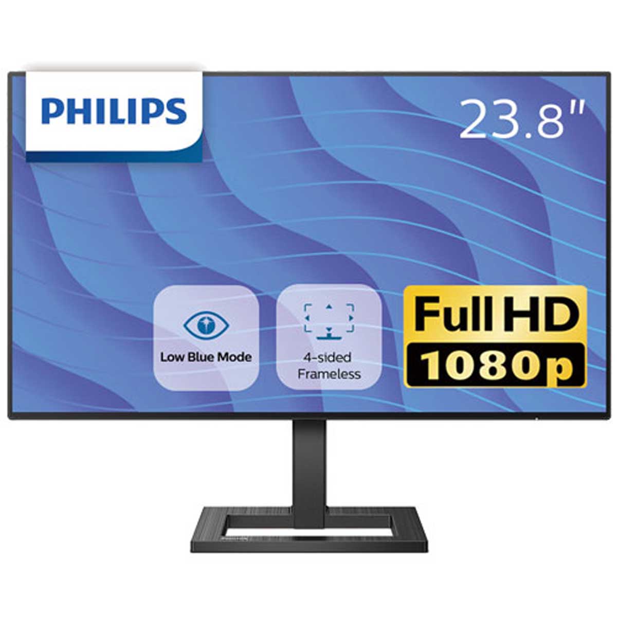Philips（フィリップス） 23.8型 フルHD液晶ディスプレイ（GTG 4ms/75Hz/FHD/IPS/HDMI DisplayPort VGA/NTSC 97.4％/sRGB 113.8％/フリッカーフリー/ローブルーモード） 242E2F/11