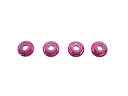 スクエア アルミM4薄型フランジナイロンナット(ピンク） 4pcs【SGX-04UFPK】 ラジコンパーツ