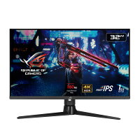 ASUS（エイスース） 32型 ゲーミングモニター ROG Strix XG32UQ (4K UHD (3840 x 2160)、Fast IPS、160Hz(OC)、1 ms GTG、NVIDIA G-SYNC compatible、FreeSync Premium Pro、可変オーバードライブ、DisplayHDR 6 XG32UQ