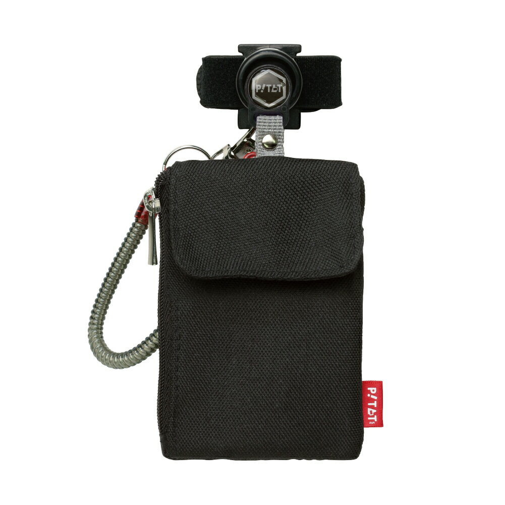 ソニック ピタットパス カードケース スパイラルキーチェーン（ブラック） GS-3140-D