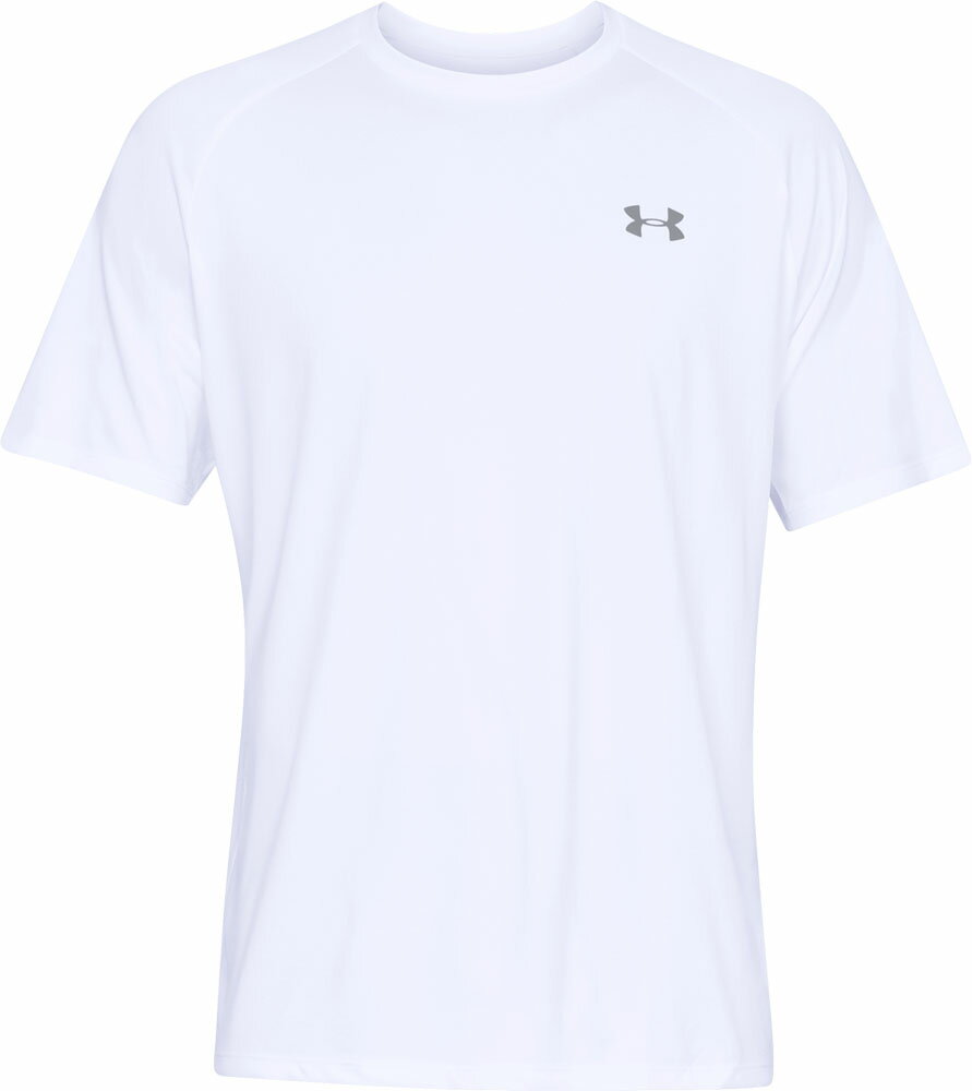 アンダーアーマー テック2.0 ショートスリーブ Tシャツ（ホワイト/オーバーキャストグレー・サイズ：LG） 1358553-100-LG UNDER ARMOUR UA