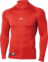 1358645-600-XL アンダーアーマー ヒートギアアーマー ロングスリーブ モックネック(レッド・サイズ:XL) UNDER ARMOUR UA