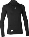 1358651-001-YLG アンダーアーマー ヒートギアアーマー ロングスリーブ モックネック(ブラック・サイズ:YLG) UNDER ARMOUR UA