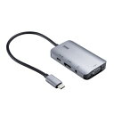 サンワサプライ USB Type C-HDMI/VGA変換アダプタ(4K/30Hz/PD対応) AD-ALCHV02