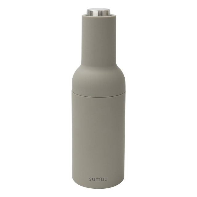 sumuu（スムウ） ボトル型ソルト＆ペッパーミル スモークベージュ MCK-136SB millo（ミルオ） [MCK136SBマクロス]