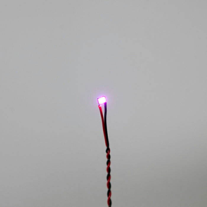 ハイキューパーツ ワンタッチLEDシリーズ2 配線済超小型LEDランプ ピンク（2個入)【LEDS-PIN】