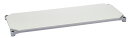 B1824MWHS1 エレクターシェルフ ベーシックシリーズウッドシェルフ 幅600x奥行450mm ウッド フレーム 棚用(天板:ホワイト / フレーム:シル...