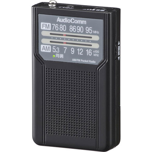 RAD-P136N-K  磻FM/AM ݥåȥ饸ʥ֥å AudioComm OHM