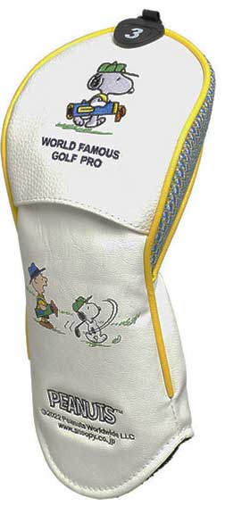 ライト フェアウェイ用ヘッドカバー ピーナッツゴルフ スヌーピー H-447 Golf it！