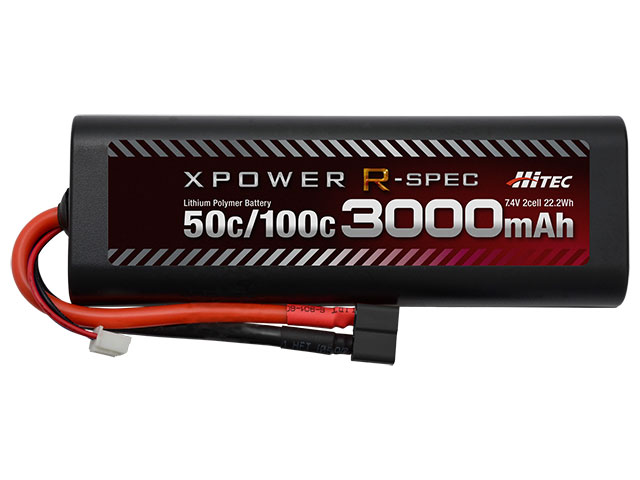 ハイテックマルチプレックスジャパン XPOWER R-SPEC Li-Po 7.4V 3000mAh 50C/100C T型 ディーンズコネクター【XPR300…