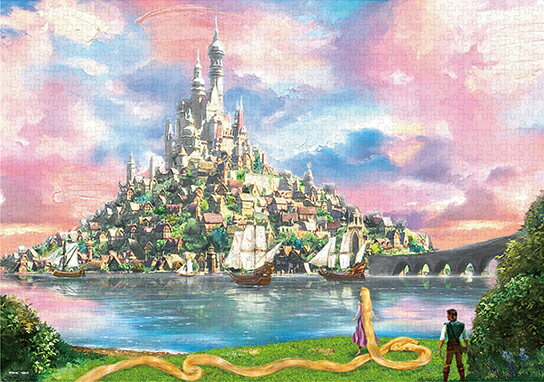 テンヨー ディズニー キャンバススタイル 憧れの王国へ（ラプンツェル） 1000ピース ジグソーパズル 