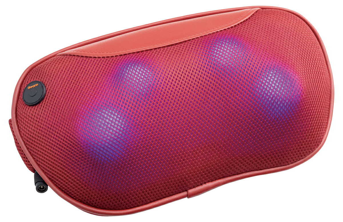 ドクターエア 3DマッサージピローS コードレス（レッド） MP-06RD DOCTORAIR　3D MASSAGE PILLOW S COD..