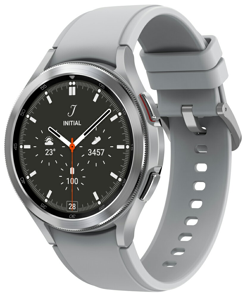 サムスン スマートウォッチ レディース サムスン 【国内正規品】SAMSUNG Galaxy Watch4 Classic 46mm/Silver スマートウォッチ（シルバー） SM-R890NZSAXJP [SMR890NZSAXJP]【返品種別A】