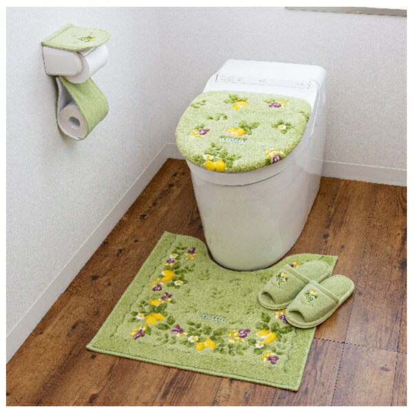 オカ プロヴァンス シエル トイレマット 約58×60cm（グリーン） オカ3032317 [オカ3032317]