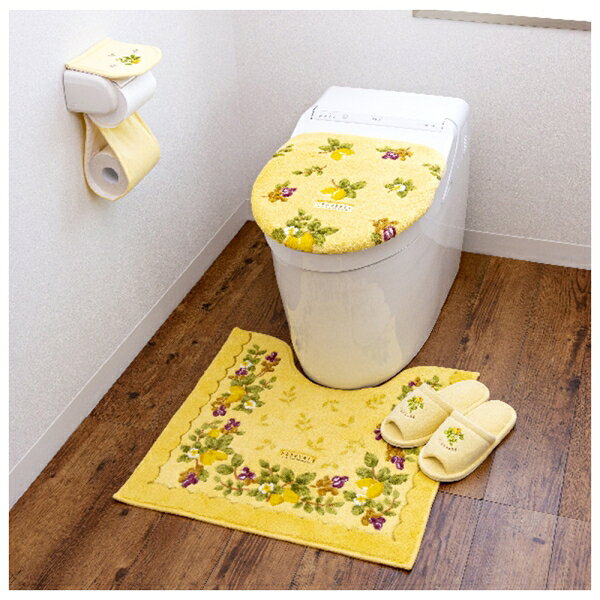 オカ プロヴァンス シエル トイレマット 約58×60cm（イエロー） オカ3032251 [オカ...
