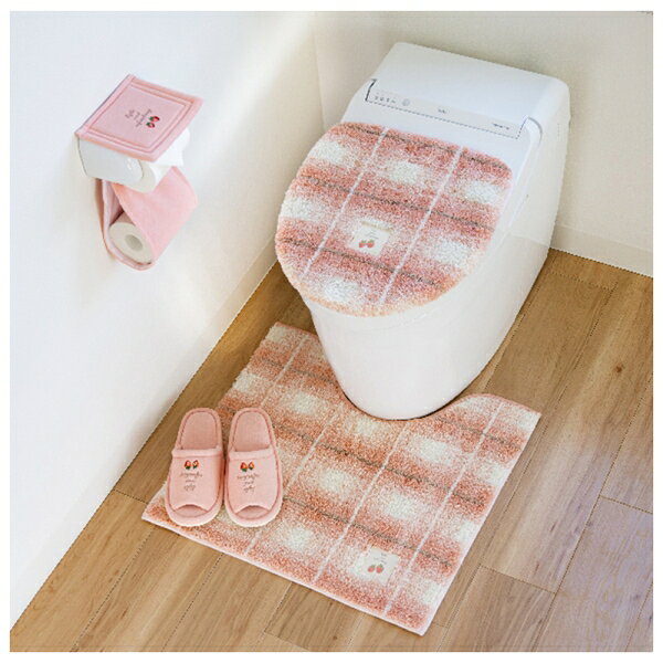 オカ フライス トイレマット 約55×60cm（ピンク） オカ3032778 [オカ3032778]