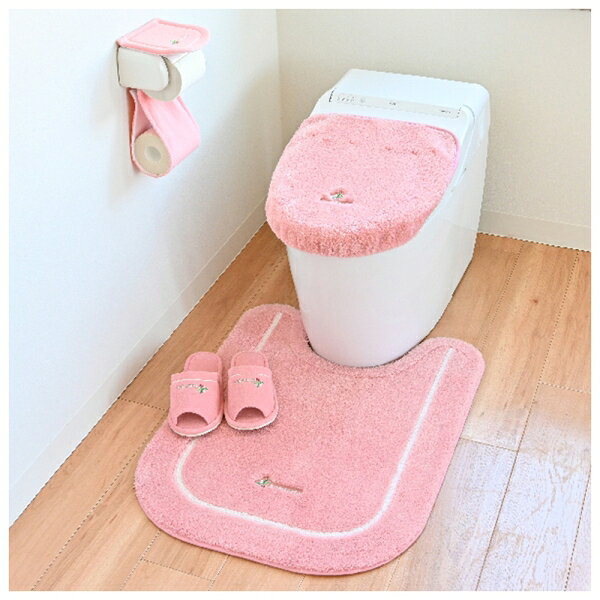 オカ コムフォルタ6 トイレマット 約75×60cm（ピンク） オカ3032461 [オカ3032461]