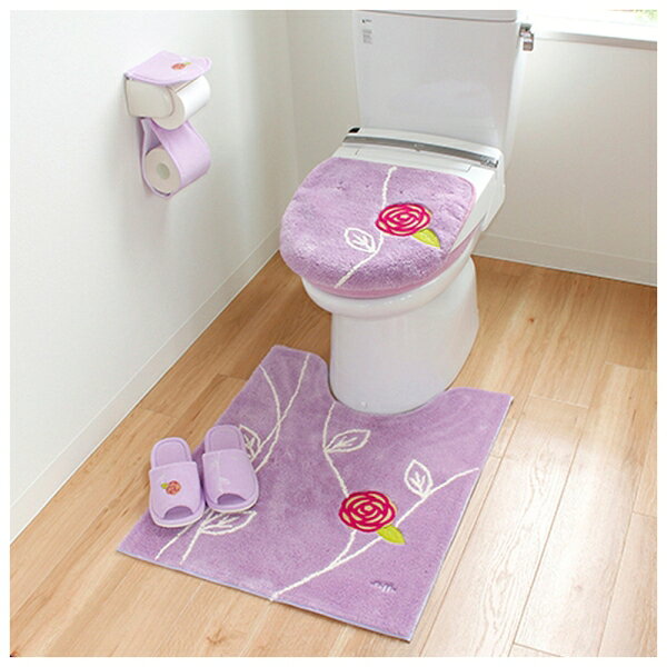 オカ エトフ トリア ロングトイレマット 約75×63cm（ピンク） オカ3032500 [オカ30...