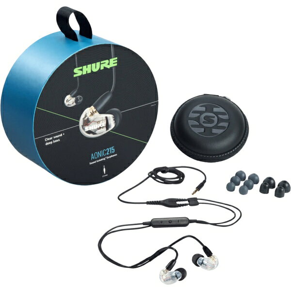 シュア ダイナミック密閉型カナルイヤホン (クリアー) SE215DYCL+UNI-A SHURE AONI...