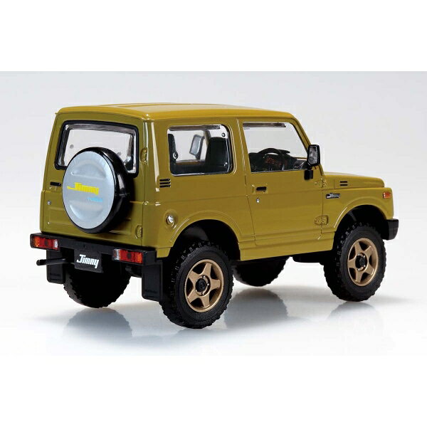 Joshin web 家電とPCの大型専門店のアオシマ 1/32 楽プラ スナップキット No.18CU-OE スズキ JA11 ジムニー カスタムホイール(オリーブ) プラモデル｜アングル2