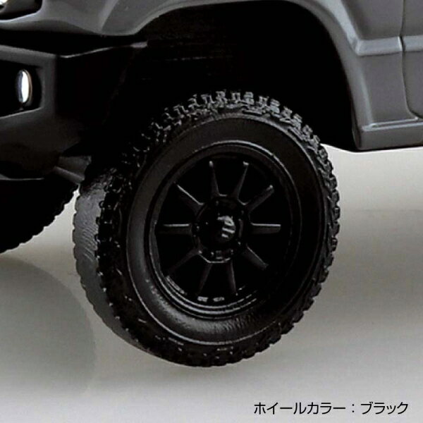 Joshin web 家電とPCの大型専門店のアオシマ 1/32 楽プラ スナップキット No.09CU-MG スズキ JB64 ジムニー カスタムホイール(ミディアムグレー) プラモデル｜アングル3