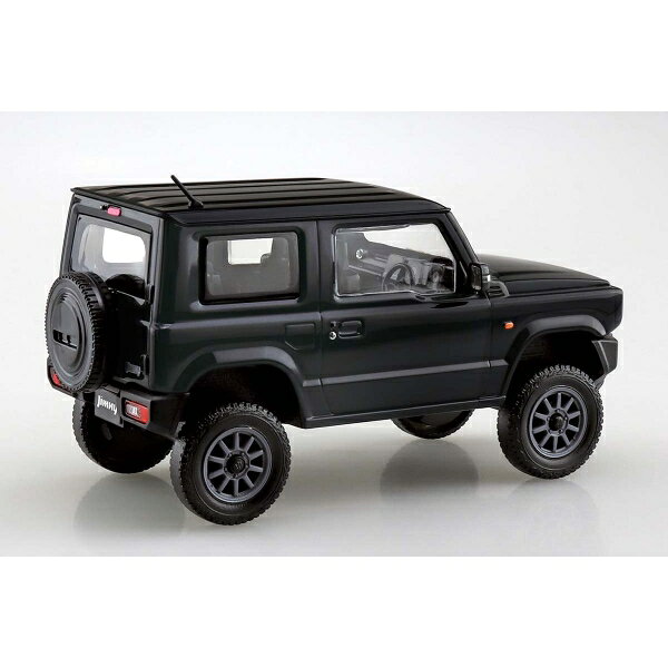 Joshin web 家電とPCの大型専門店のアオシマ 1/32 楽プラ スナップキット No.09CU-BB スズキ JB64 ジムニー カスタムホイール(ブルーイッシュブラックパール3) プラモデル｜アングル2