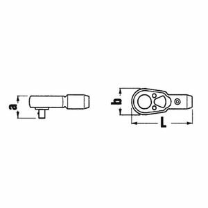 STAHLWILLE (3/4SQ)ラチェットヘッド（全長165mm） 552 スタビレー