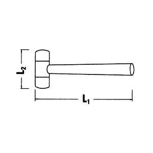 STAHLWILLE �ץ饹���å��ϥ�ޡ�����Ĺ320mm�� 10955-40 �����ӥ졼