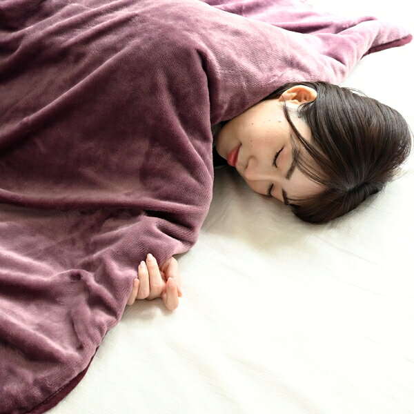 Joshin web 家電とPCの大型専門店のYAMAZEN 電気毛布（掛敷タイプ・188×130cm ローズ） YMK-FK45KK-RO 【暖房器具】山善　フランネルモデル 電気掛敷毛布 [YMKFK45KKRO]｜アングル3