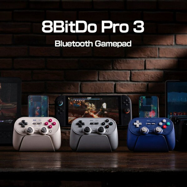 8BitDo 無線・有線接続 ゲーミングコントローラー　Switch/Switch2/Windows PC/MacOS/Android/iOS対応（クラシック） PRO3BLUETOOTHCL 3