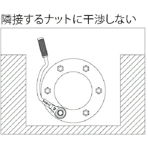トップ工業 弓形本管レンチ 24×24mm RM-24LYN TOP