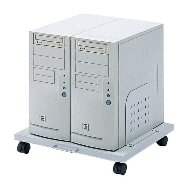 サンワサプライ パソコン本体設置用キャスター付CPUスタンド(2台設置用) CP-030 [2]